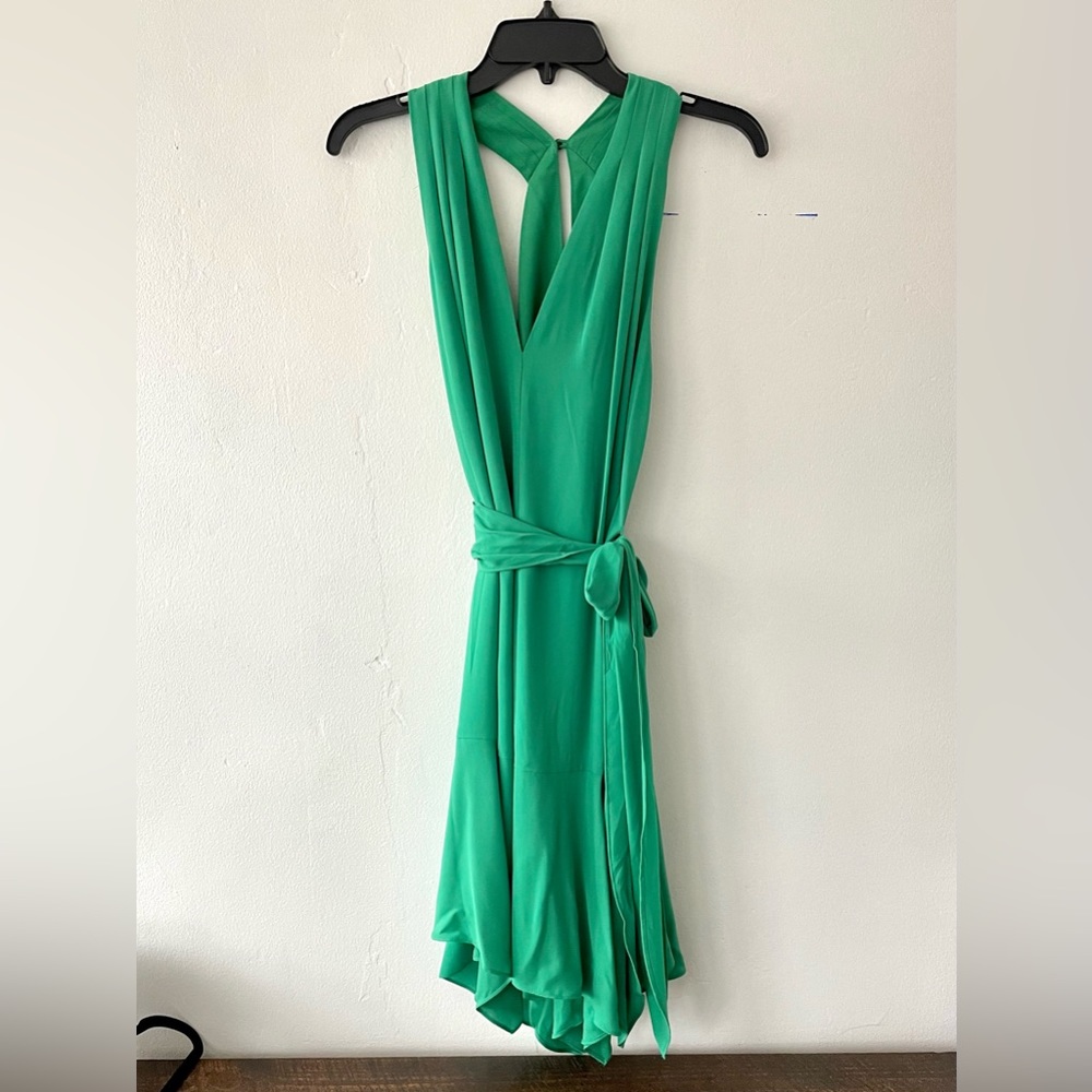 Halston Heritage V-Neck Dress